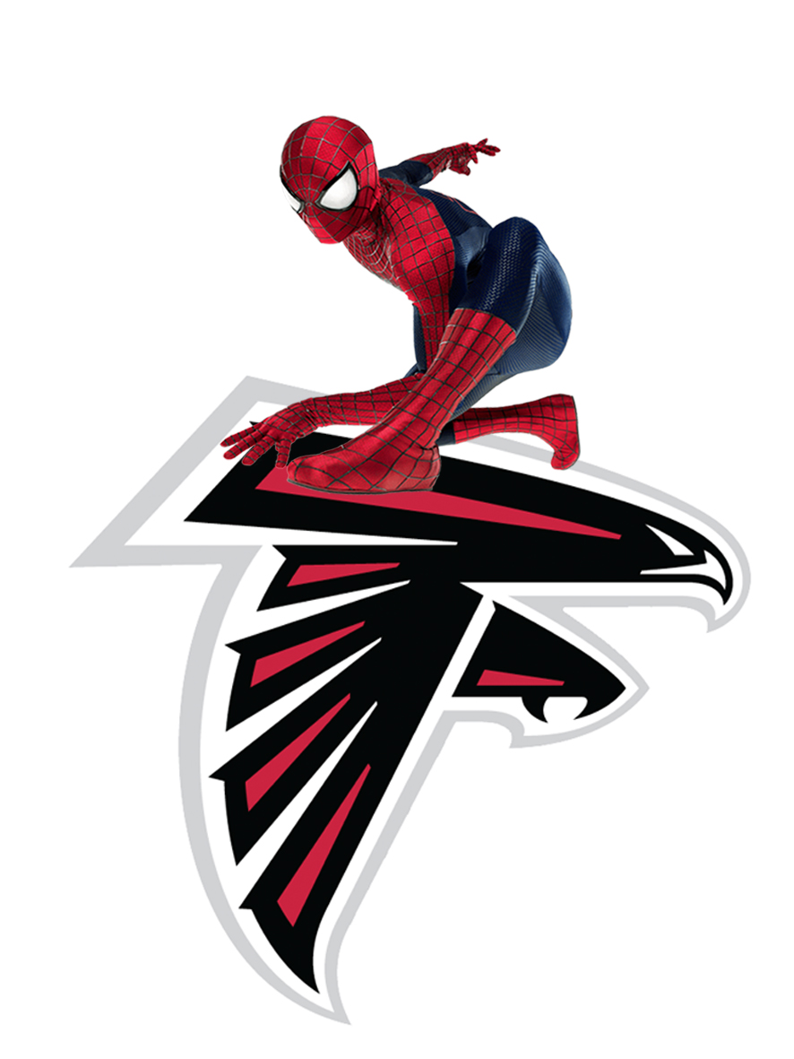 Atlanta Falcons Spider Man Logo vinyl decal